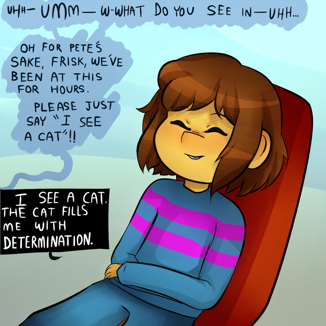 yuriwyncomics: Frisk is absolutely determined to torture their therapist until he