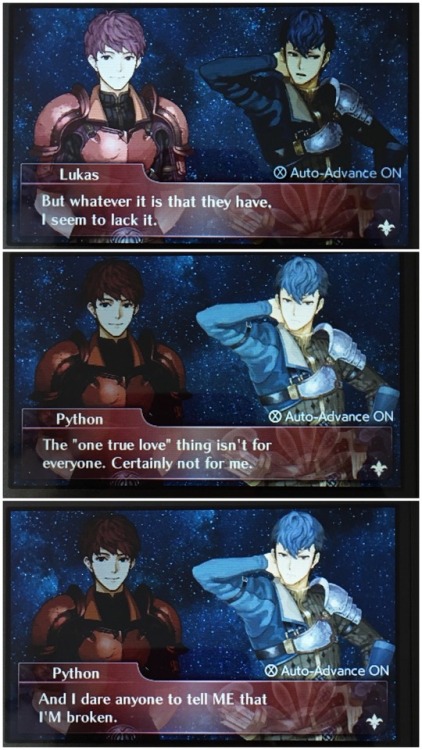 anyikos:This is like the third or fourth time a Fire Emblem support has echoed a conversation I’ve h