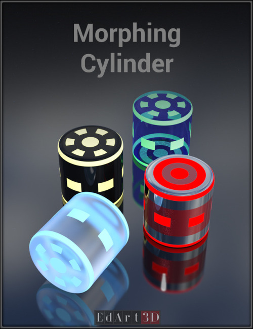 This set contains a Morphing Cylinder (Normal & SubD versions). 32 Morphs and 12 MATs Zones. A total of 75 MATs presets. Fully UV Mapped, you can apply your own Shaders/Textures. These objects can be used everywhere, to build everything. Infinite