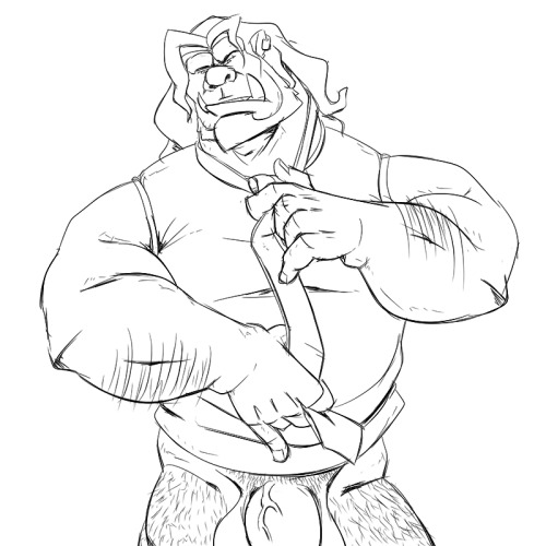 chocolate-beverage:       My fifth and final entry for the Tuskbuddy exchange! Original sketch belongs to Kibura who can be found in Furaffinity.