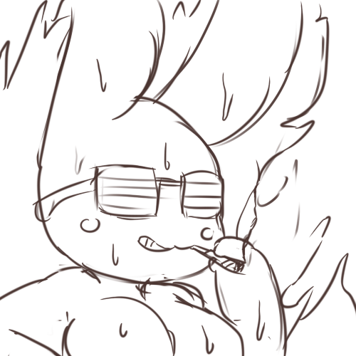A couple of quick random draws for a drawthread circlejerk on the 4chins.
