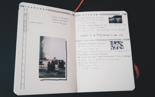 whateverthesoupisgettingcold:    100 intentional things: day oneHello beautiful people. Today I wanted to share my new a6 bujo setup. I have a future log - inspired by @gloomy-collects -, a semester tracker - inspired by @maryplethora - , a monthly and