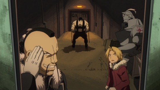 the-swift-tricker: the-swift-tricker: Captain Buccaneer’s smirk and salute when Major General Olivier Armstrong rolls out of the elevator in a fucking tank is arguable one of the best scenes in Fullmetal Alchemist: Brotherhood 