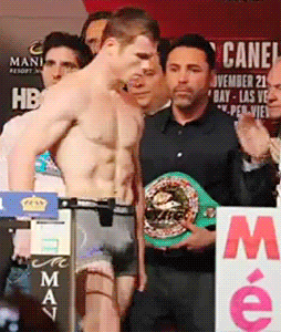 Sex Cotto vs. Canelo Weigh In pictures