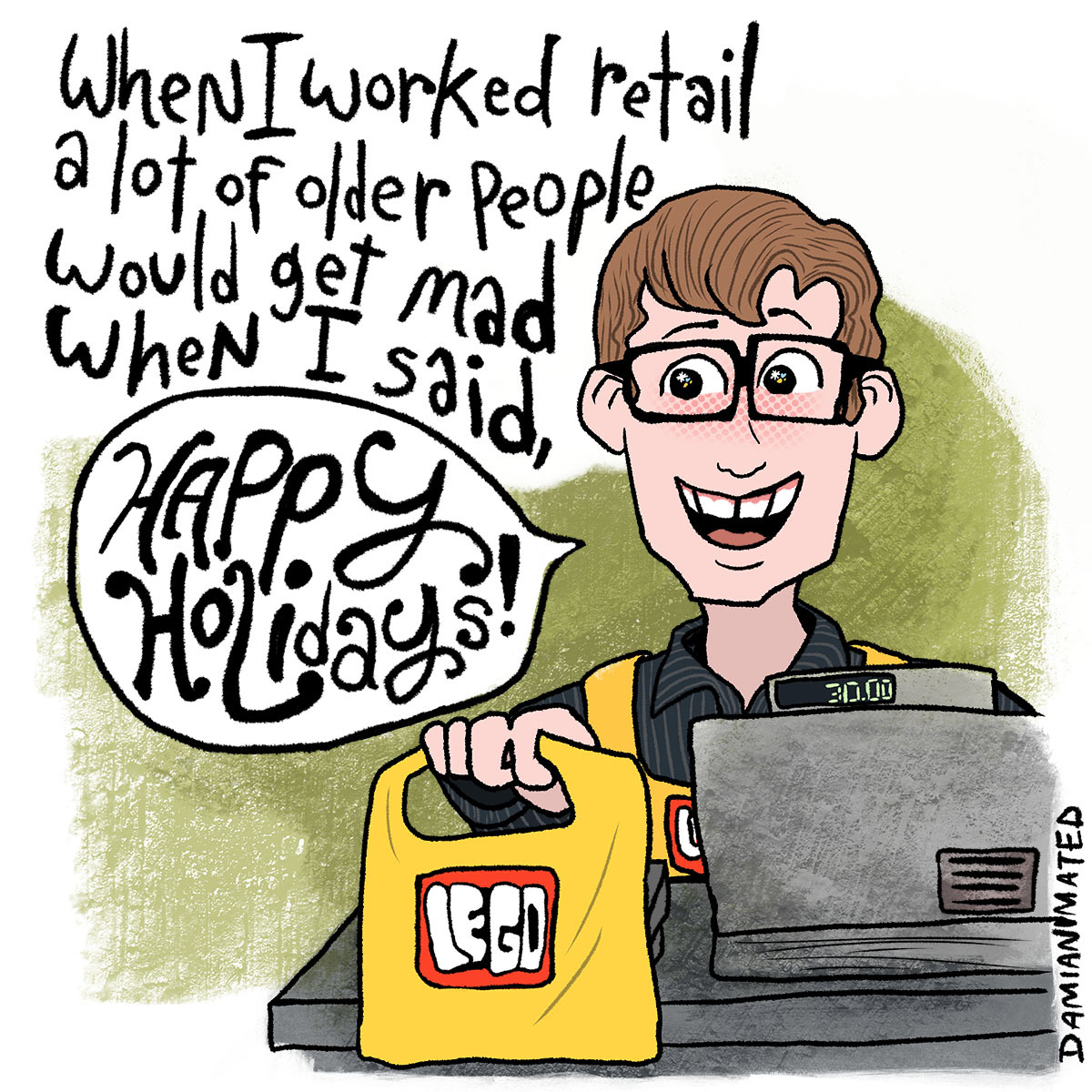 damianimated: Happy Holidays!!!! 😬