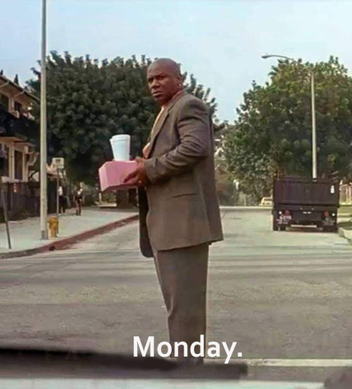 the-eternal-moonshine:  Monday. You, motherfucker.