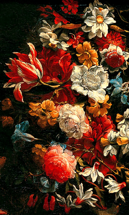 clara–lux:ARELLANO, Juan de (1614–1676)Still Life with Flowers, details1650-1660Oil on canvas,