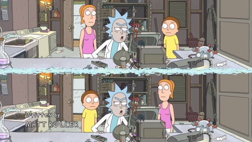 On Season 2 Eps 1 Rick Looked At Morty First When They Fractured Timeno Matter THEY BOTH LOOKED AT MORTY.