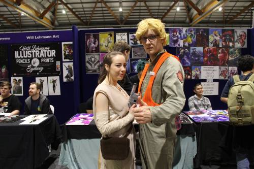 vacant-energies:Guys omg! There was a Rey and Matt the radar technician cosplay at Supanova this wee