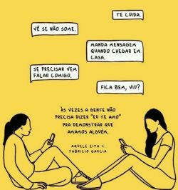 status-textos-frases:  “ Se cuida”, “Dorme