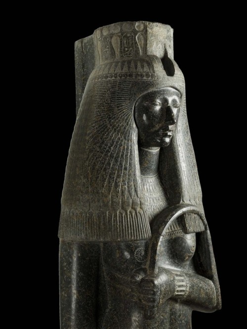 Statue of Queen TuyaThis work, sculpted during 18th Dynasty with the features of Queen Tiye, wife of