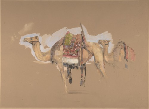 cavetocanvas:John Frederick Lewis, Two Camels, c. 1843