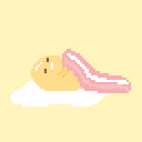 miruku-n: I got bored on my flight home ✨ everybody’s favourite ( sleepy ) egg 🍳