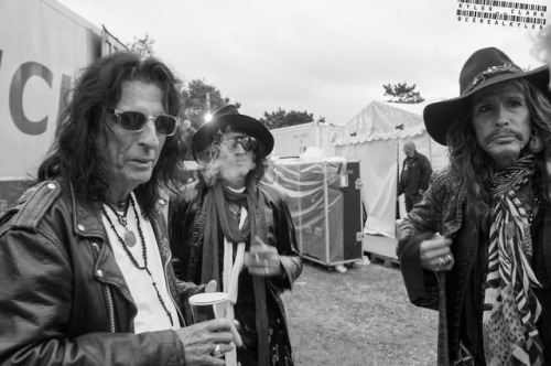 One of my personal favorites from my archives - #AliceCooper, #JoePerry and #StevenTyler from their 