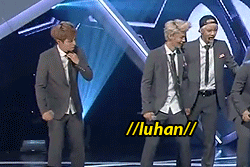 exo-mination:  brat sehun pushes his hyungs to the heaviest position to form the human pyramid. 