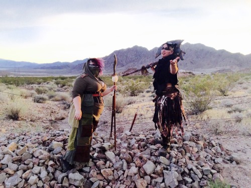 Idk if I posted this here but @irradiatedlady and I went into the desert with our s/os and took wast