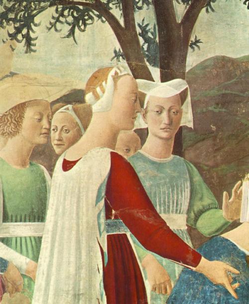 Procession of the Queen of Sheba (detail), 1466, Piero della FrancescaMedium: fresco,wall