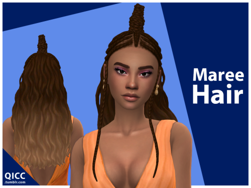 Maree HairInspired by Zendaya. ❤Base game compatibleHat compatibleTeen - Elder18 EA swatches15K poly