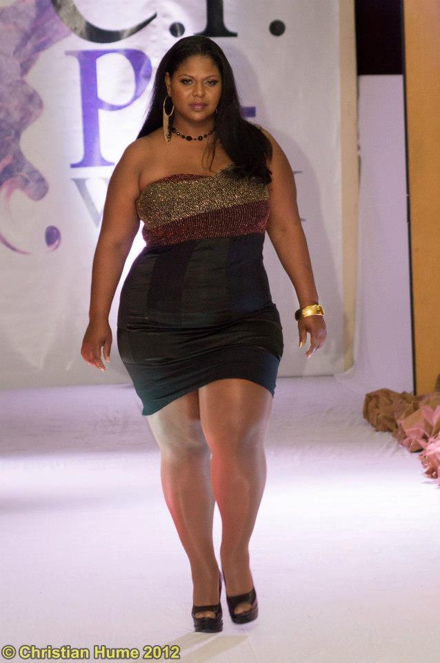 planetofthickbeautifulwomen:  Techla Nesbitt @The Caribbean Fashion Plus Week 2012(Trinidad