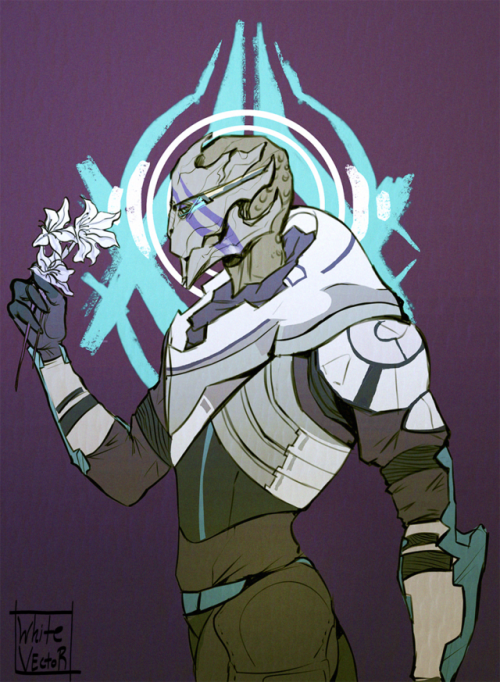 tshortik: I’ve never drawn a Turian before but I’m super excited for Vetra -u-