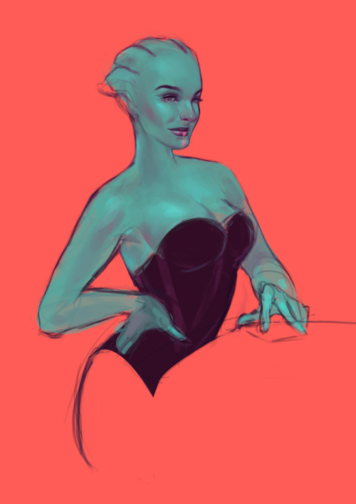 pentaghast:I realllllly can’t be assed finishing my Asari dancer pic ^^;