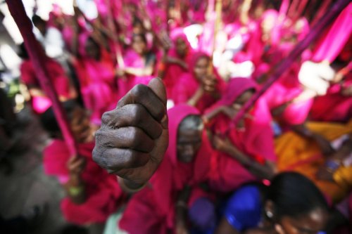 60 Stunning Photos Of Women Protesting Around The World [x]I raise up my voice—not so I can shout, b