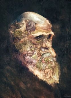 pixography:  David Revoy ~ &ldquo;Portrait of Charles Darwin&rdquo;