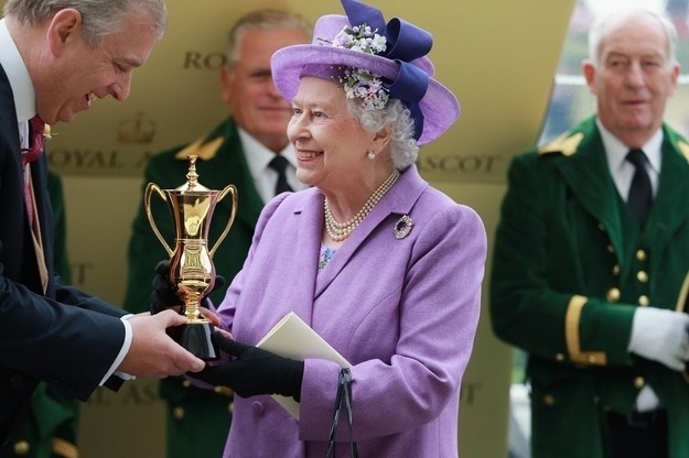  The Queen was VERY excited that her horse won The Royal Ascot’s Gold Cup.  