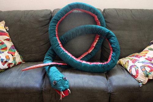 I MADE A FOUR-METRE LONG SNAKE PUPPET.Because when a friend comes to you and says: “hey, I need a gi