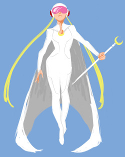 beanclam:  Super sketchy, but I’ll post these anyway. Getting in on the Sailor Moon redesign party.  I’m going for the superhero/Gatchaman thing… 