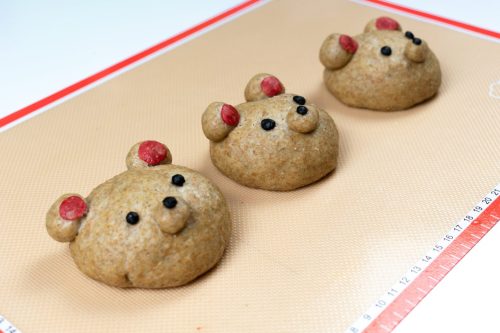 DIY Teddy Bear Buns Adorable Teddy Bear Buns made with wholewheat flour and shaped into cute bears. 