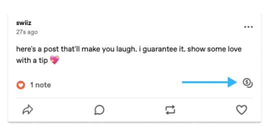 You can tip creators on Tumblr now