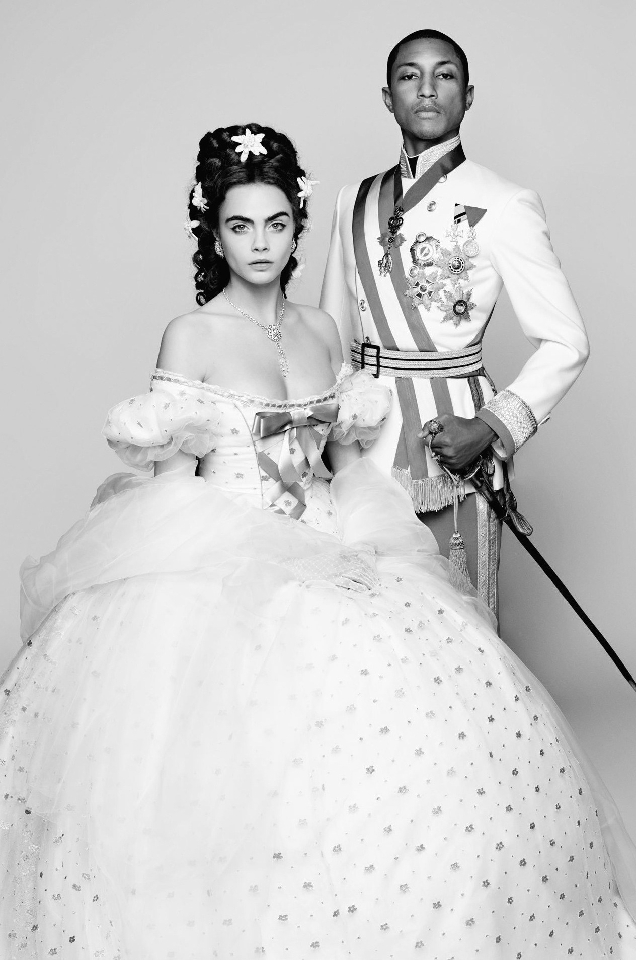 senyahearts:  Cara Delevingne &amp; Pharrell Williams in Reincarnation A Short