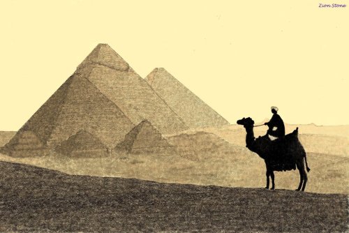 Egyptian pyramids by ~ZionStone00