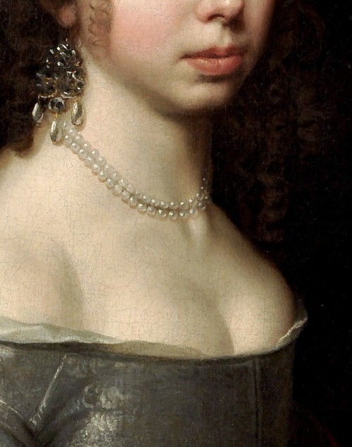 papillon-de-mai:Adriaen Hannemann — Portrait of a lady. detail. 1604-1671