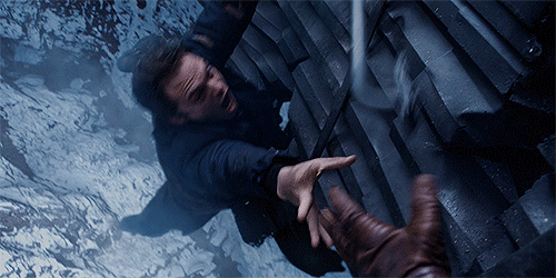 sergeantasset: The time Bucky nearly falls and the time he does fall.