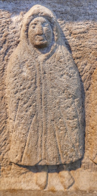 Genii Cucullati, Housesteads Roman Fort, Northumberland, 13.5.18. These three Roman spirits wear hoo