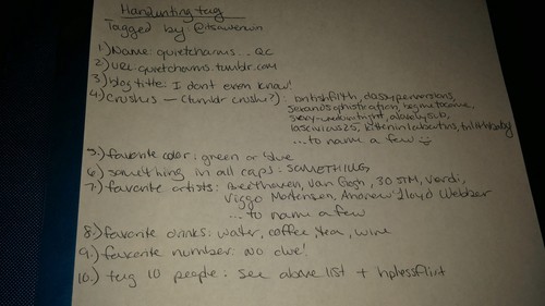 Handwriting...thingy