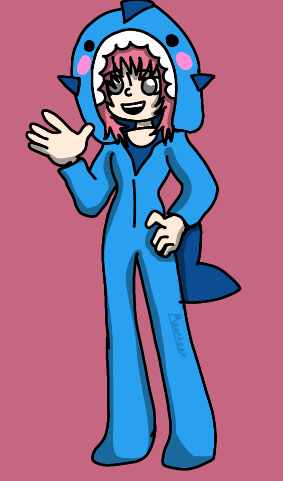 Tombnolast In Her Shark Onesie