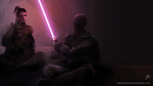 darthluminescent:Star Wars Prequels Art //  by DarthTemoc