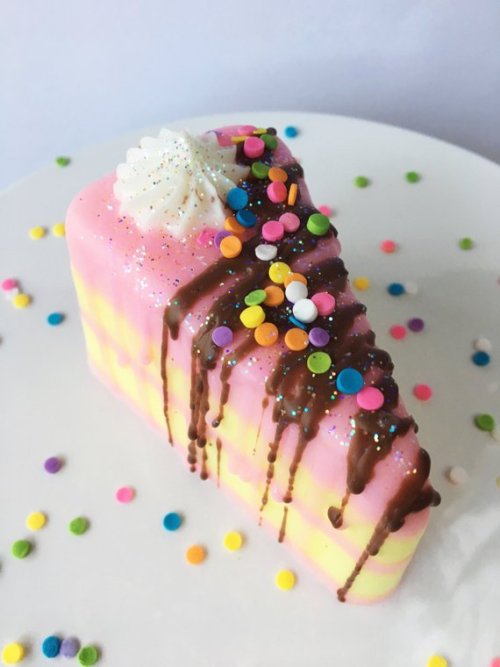 lilac-soap:Birthday Cake Soap Slice // Bsweetsoap