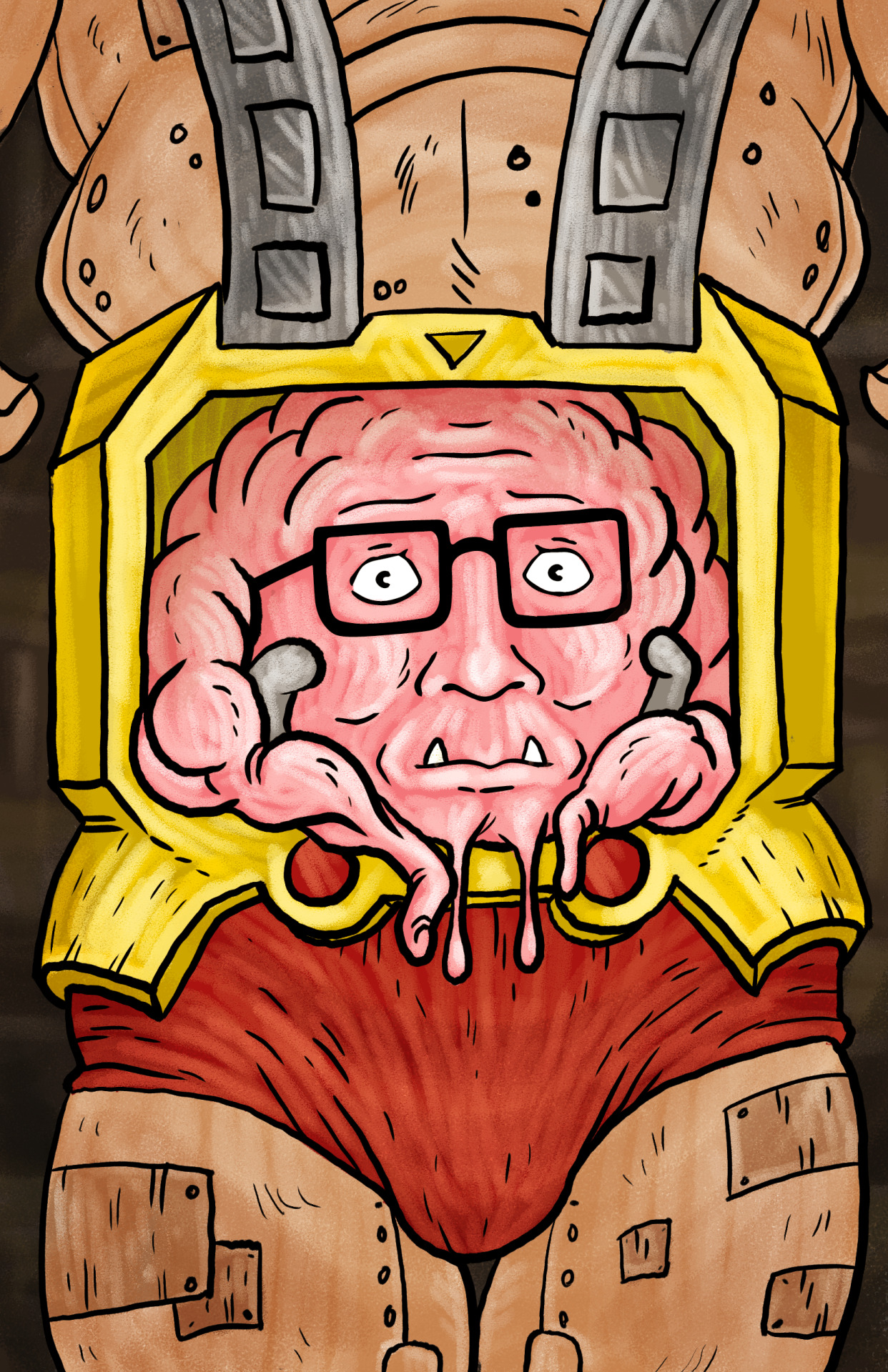 stablercake:
“Krang of the Hill - for the Blank Hill zine, I’m sure it’s been done but I wanted to try a different way of shading, I screwed it up so far but maybe I can figure it out eventually?
”
New BLANK HILL ZINE submission by Mallory Hodgkin...