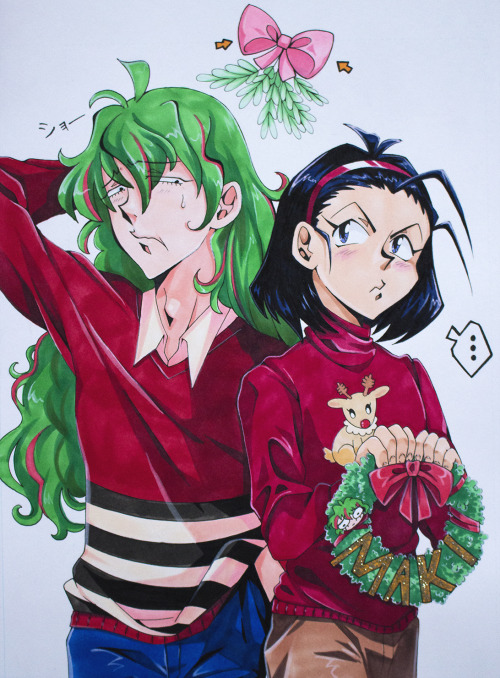 hakonene:MERRY CHRISTMAS @mochipanko​!!! I am your Secret Santa and I hope you like this TouMaki pic