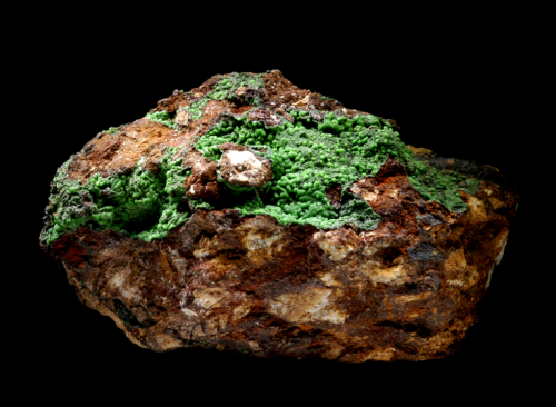 Conichalcite - Dolores Prospect, Pastrana, Murcia, Spain