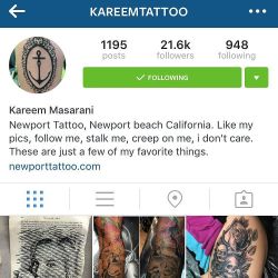 You guys should check out @kareemtattoo he’s