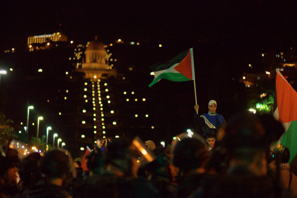 momo33me:    Of the Palestinian protest in Haifa against the Prawer ethnic cleansing