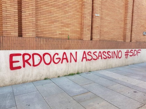 &ldquo;(Turkish President) Erdogan is a Murderer&rdquo; Seen in Turin, Italy