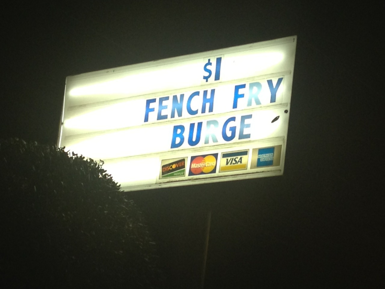 benaspace:genderoftheday:  Today’s Gender of the day is: $1 Fench Fry Burge  I