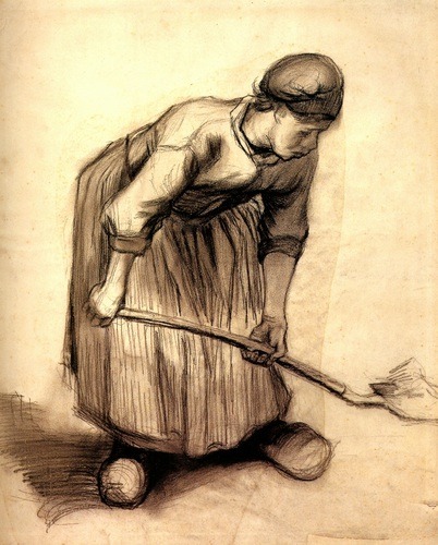 artist-vangogh:  Peasant Woman Digging, 1885, adult photos