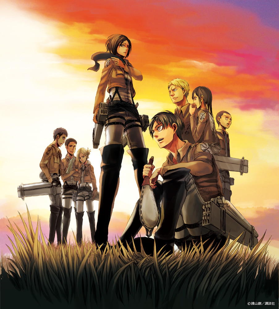 papermoon2:  Attack on Titan/Shingeki no Kyojin vols. 1-10 cover illustrations, digital